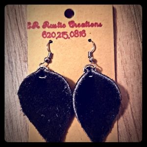 Soft leather earrings